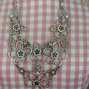 Brighton floral bib necklace
